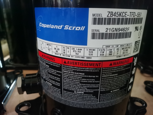 acheter 3 couleur de noir du compresseur 12HP 121000BTU ZP143KCE-TFD de réfrigération de Copeland de phase online manufacture