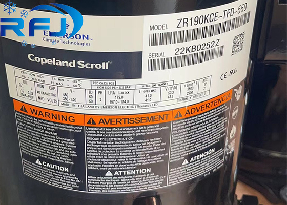 acheter Compresseur à rouleaux de 15 ch Emerson Copeland ZR190KCE-TFD-550 ZR Série R410a online manufacture