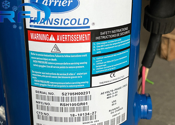 acheter RSH105GR01 S2705H00231 Compresseur à rouleaux porteurs pour récipient réfrigéré online manufacture