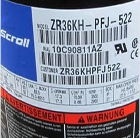 compresseur R22 ZR36KH-TFD-522 3HP de rouleau de Copeland de la réfrigération 1.24L