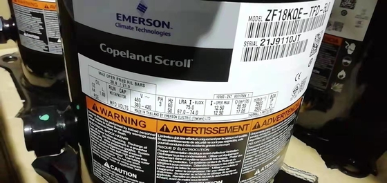 Compresseur hermétique du compresseur ZB21KQE-PFJ-558 Copeland de rouleau de 3HP Copeland pour la réfrigération