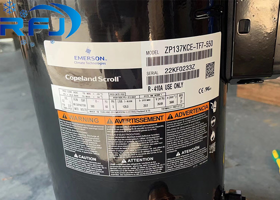 Réfrigération Copeland Scroll Compressor ZP137KCE-TF7-550 380V 3Phase 60Hz