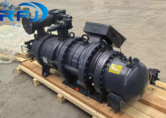 Compresseur à deux étages de type Hanbell LT-S-55/25 à vis avec un courant continu maximal de 245 A