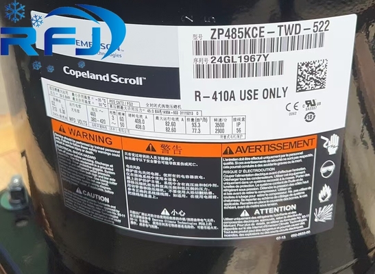 Compresseur à rouleaux à basse température ZP485KCE-TWD-522 pour systèmes de réfrigération commerciaux