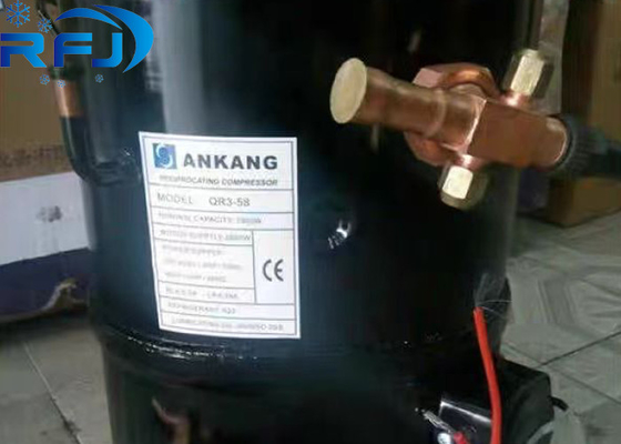 3HP R404a QR3-58 Compresseur de réfrigération à piston hermétique Ankang 220-460V 3PH 50 Hz ou 60 Hz