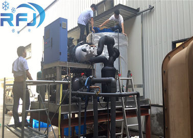 bloc de la glace 14kw industriel faisant la machine, machine claire 380V/50Hz de fabricant de bloc de glace