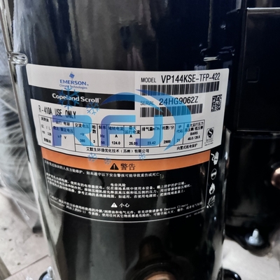 Compresseur Scroll Copeland 12CV VP144KSE-TFP-422 avec réfrigérant R410A, fréquence 50Hz et poids de 61KG