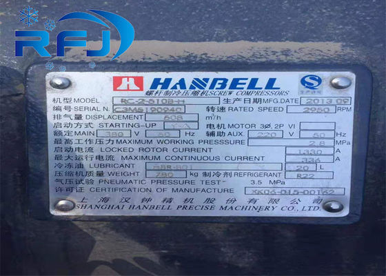 Approbation de la CE de contrôle de volume de précision de compresseur de vis de RC2-510B-Z Hanbell