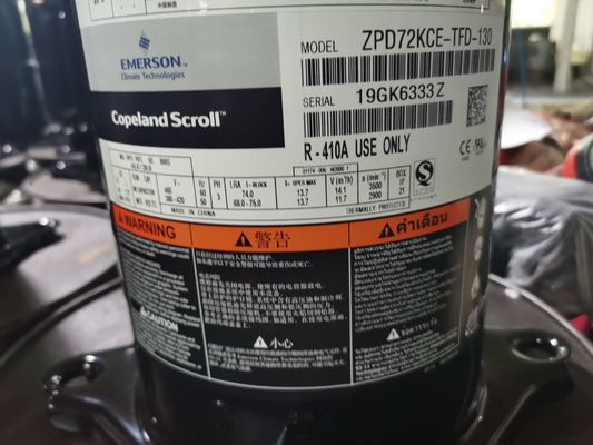 La CAHT de compresseur de climatisation de ZPD72KCE-TFD-130 6HP Copeland